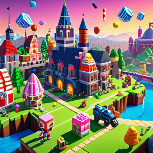 Home 15 **Swedish Gaming Landscape:** A vibrant and futuristic cityscape with iconic video game characters (like from Candy Crush, Minecraft, Battlefield) integrated into the scene. Include elements of Swedish design and innovation, with a focus on technology and education. Bright, optimistic lighting.